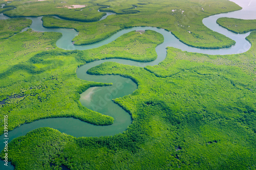 Photographie Aerial view of Amazon rainforest in Brazil, South America