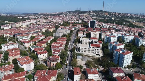 Turkey, Acıbadem aerial shooting wide angle photo