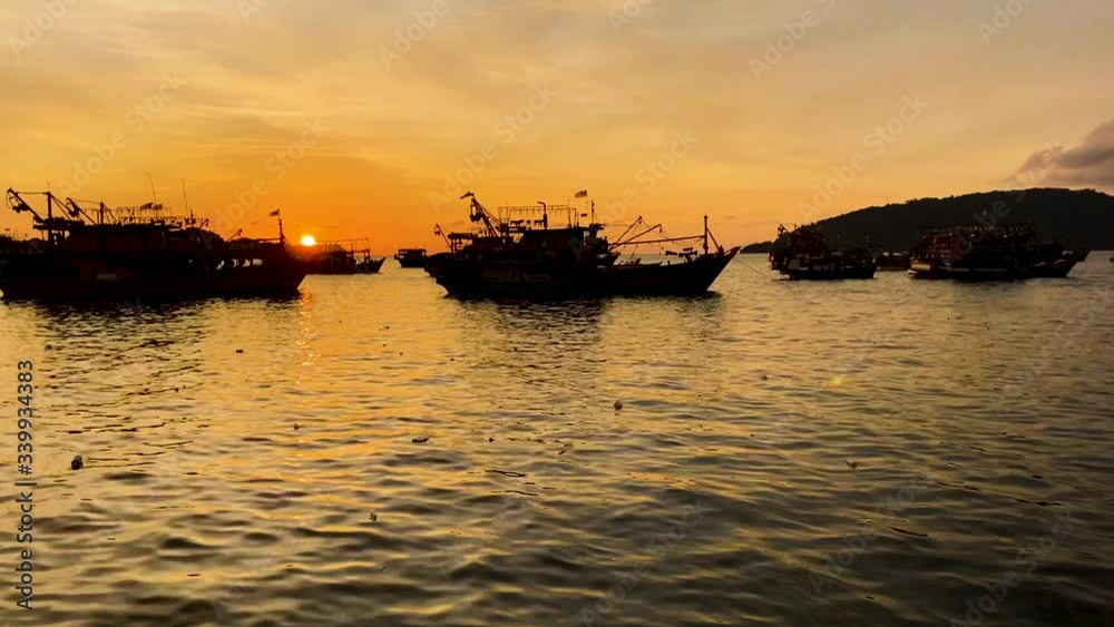 Sunset at KK Waterfront Kota Kinabalu, Malaysia Sunset at KK Waterfront Kota Kinabalu, Malaysia