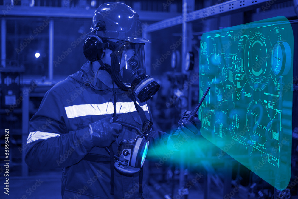 Oil, gas industry. Means of protection against harmful substances ...