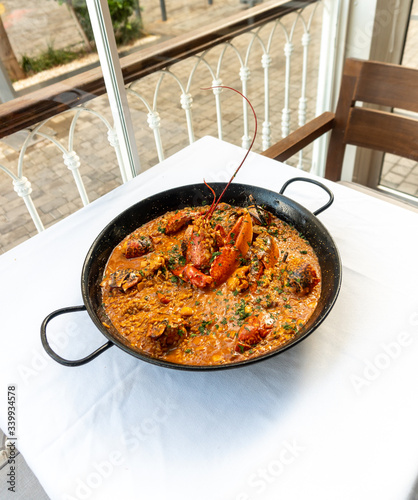 Arroz caldoso con bogavante - Rice with lobster