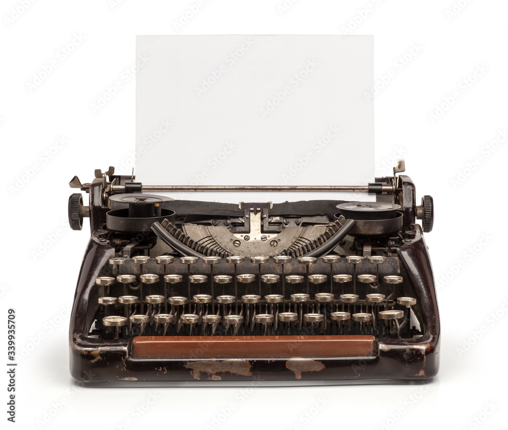Antique Typewriter Used Paper Sheets Flat Lay Still Life Stock Photo -  Download Image Now - iStock