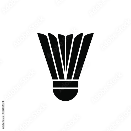 Badminton Icon Sport , Game Company Racket Template Logo Design Emblem Isolated Illustration , Outline Solid Background White
