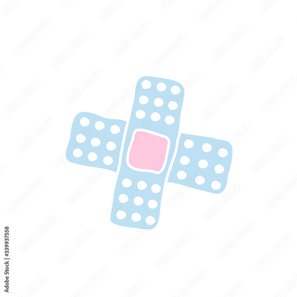 adhesive plaster doodle icon adhesive plaster doodle icon