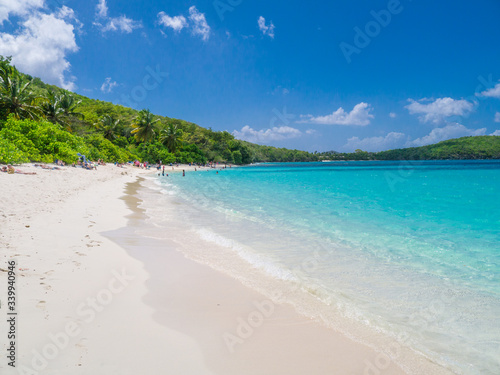 Hawksnest Bay Beach on the Caribbean Island of St John in the US Virgin Isklanbds photo