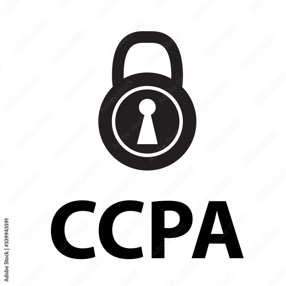 CCPA icon on white background. flat style. california consumer privacy act icon for your web site design, logo, app, UI. CCPA symbol. CCPA inscription with lock sign. CCPA icon on white background. flat style. california consumer privacy act icon for your web site design, logo, app, UI. CCPA symbol. CCPA inscription with lock sign.