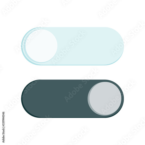 day and night. Day night concept, sun and moon, day night icon. User Interface element - On Off switcher