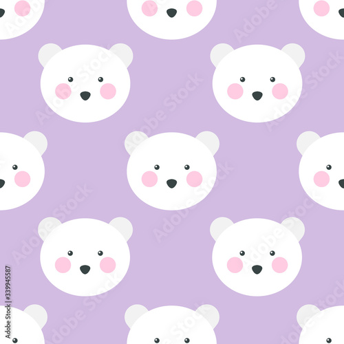 polar bear seamless pattern