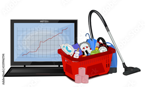 Hausse des ventes en ligne