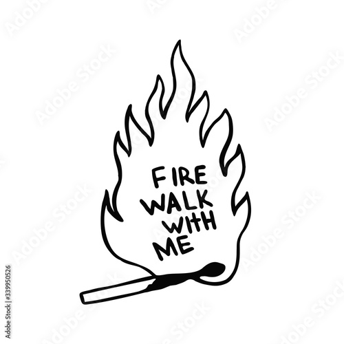match illustration "fire walk with me"