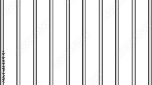 Prison bars realistic. Vector illustration