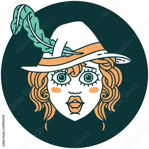 human bard character icon