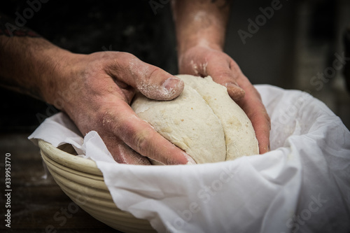 making artisan bread  photo