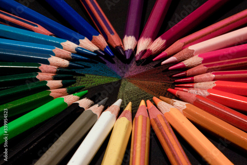 Tęcza w kolorach kredek © Zuzanna