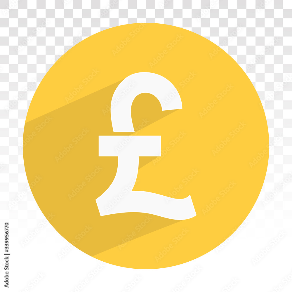 Pound currency sign or British pound sterling symbol on a transparent background Pound currency sign or British pound sterling symbol on a transparent background