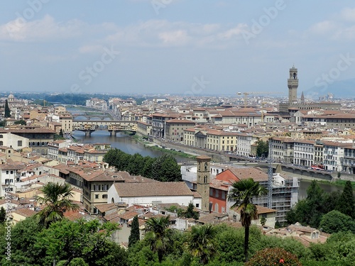 Florence, Italy, Cityscape with Arno River