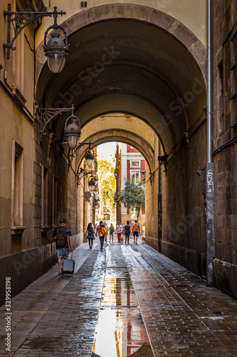 Fototapeta Naklejka Na Ścianę i Meble -  Basilica de la Merce in Gothic Quarter, Barcelona, Catalonia, Spain.