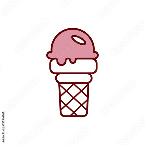 ice cream icon vector design template