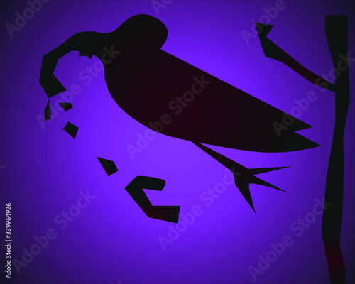 Abstract. 
Spawn of darkness  a purple background