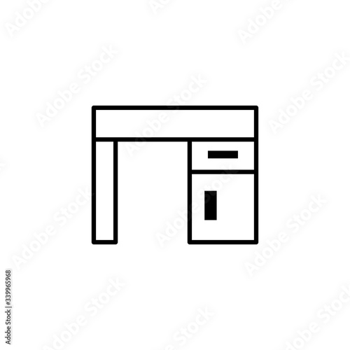 office table icon vector design template