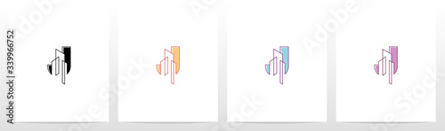 Abstract Building On Letter Logo Design J
