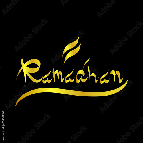 Ramadhan kareem calligraphy arabic