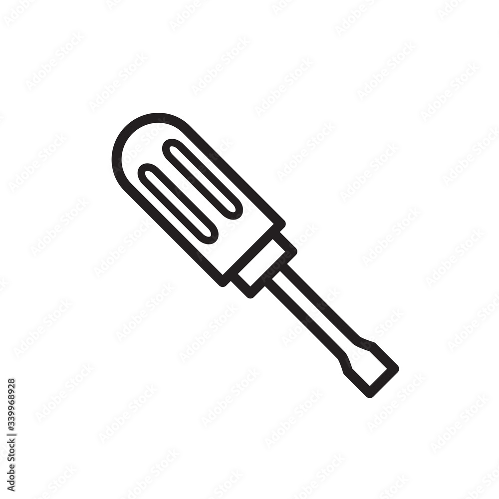 screwdriver icon vector design template screwdriver icon vector design template
