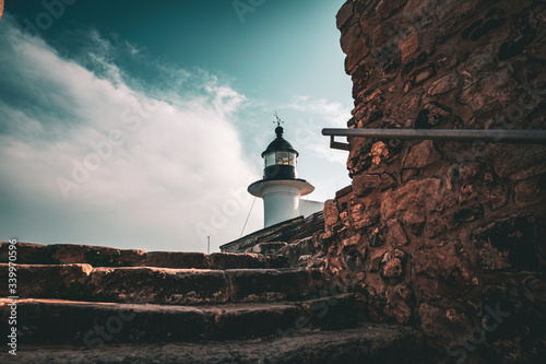 Lighthouse of the Genoese Fort Tabarka in Tunisia
