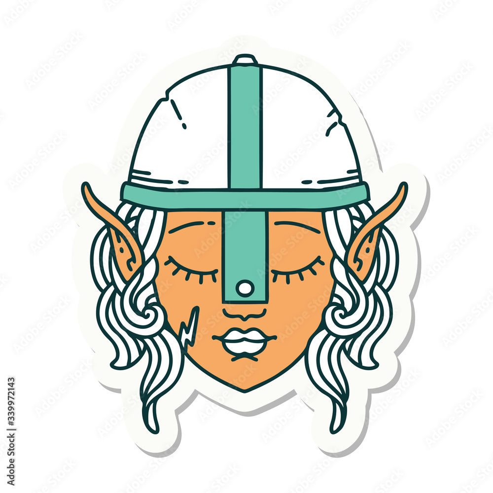elf character sticker