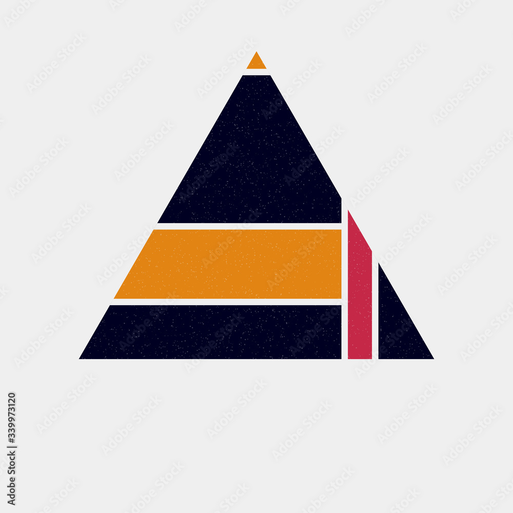 Mondrian style art colorful logo design illustration Mondrian style art colorful logo design illustration