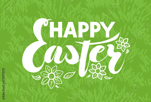 Illustration of lettering "Happy Easter"