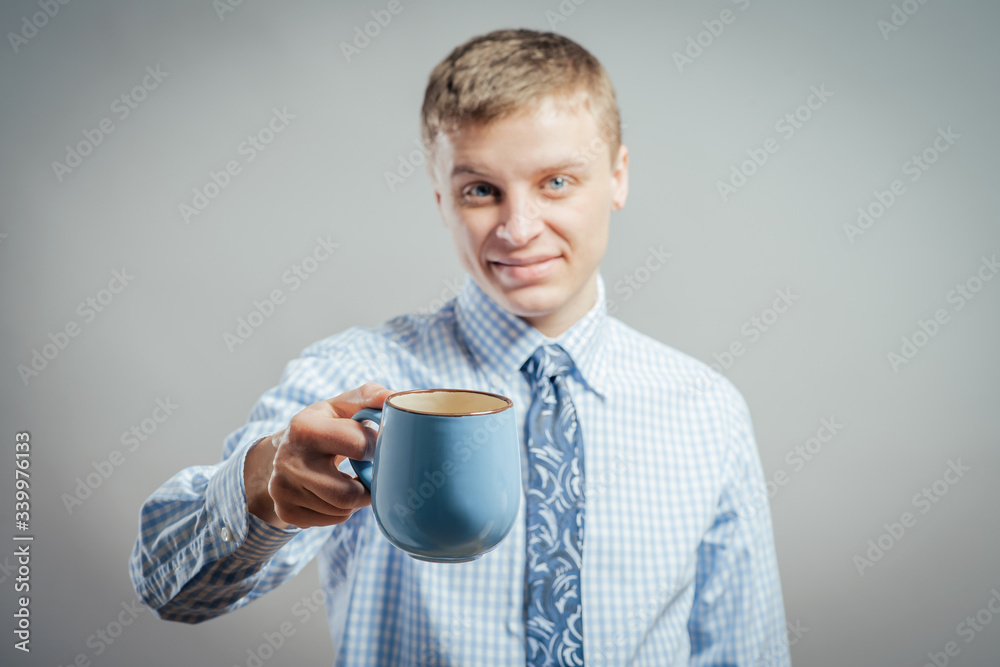 Man drinking a tea Man drinking a tea