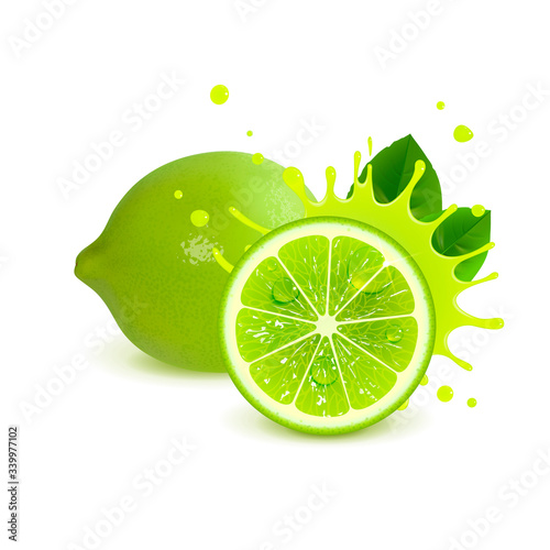 Juicy Whole Lime and Half Lime