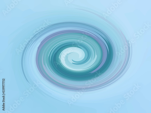    Abstract spiral element in irregular, random fashion. Geometric hypnotic vortex. Abstract blue and lilac background           © kati17