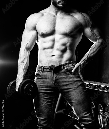 muscular male bodybuilder