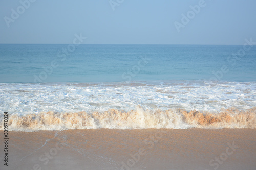 Hikkaduwa, Sri Lanka - March 11, 2019: Ocean view from Hikkaduwa Beach in the morning © Andrey