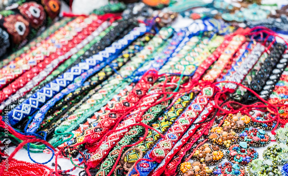 Fototapeta premium various handmade items created from environmentally friendly materials by Romanian craftsmen