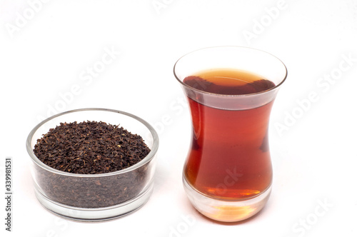 Black Tea in Turkish Tea Glasses