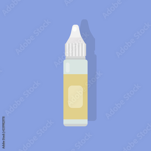 bottle with drops for eyes vector graphics