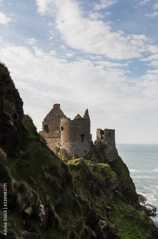 Dunluce castle in Northern Ireland