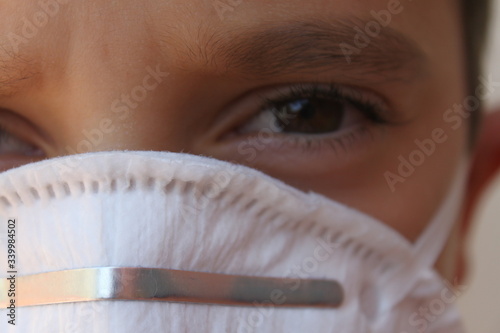 children with mask photo