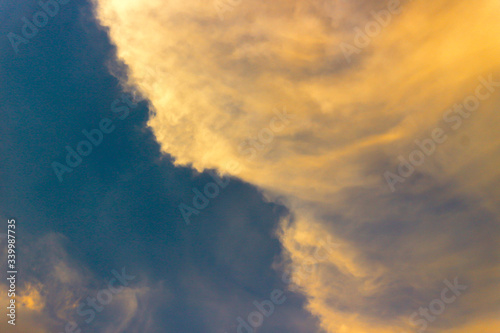 Colorful sky and clouds nature abstract background