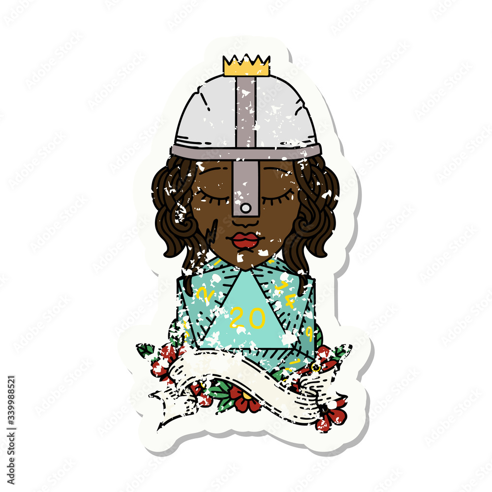 human fighter with natural twenty dice roll illustration human fighter with natural twenty dice roll illustration
