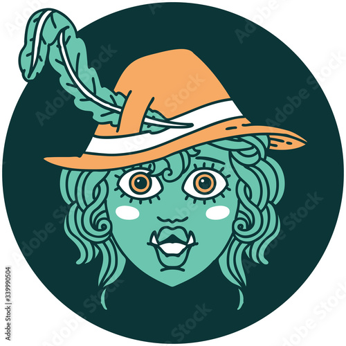 orc bard character  icon