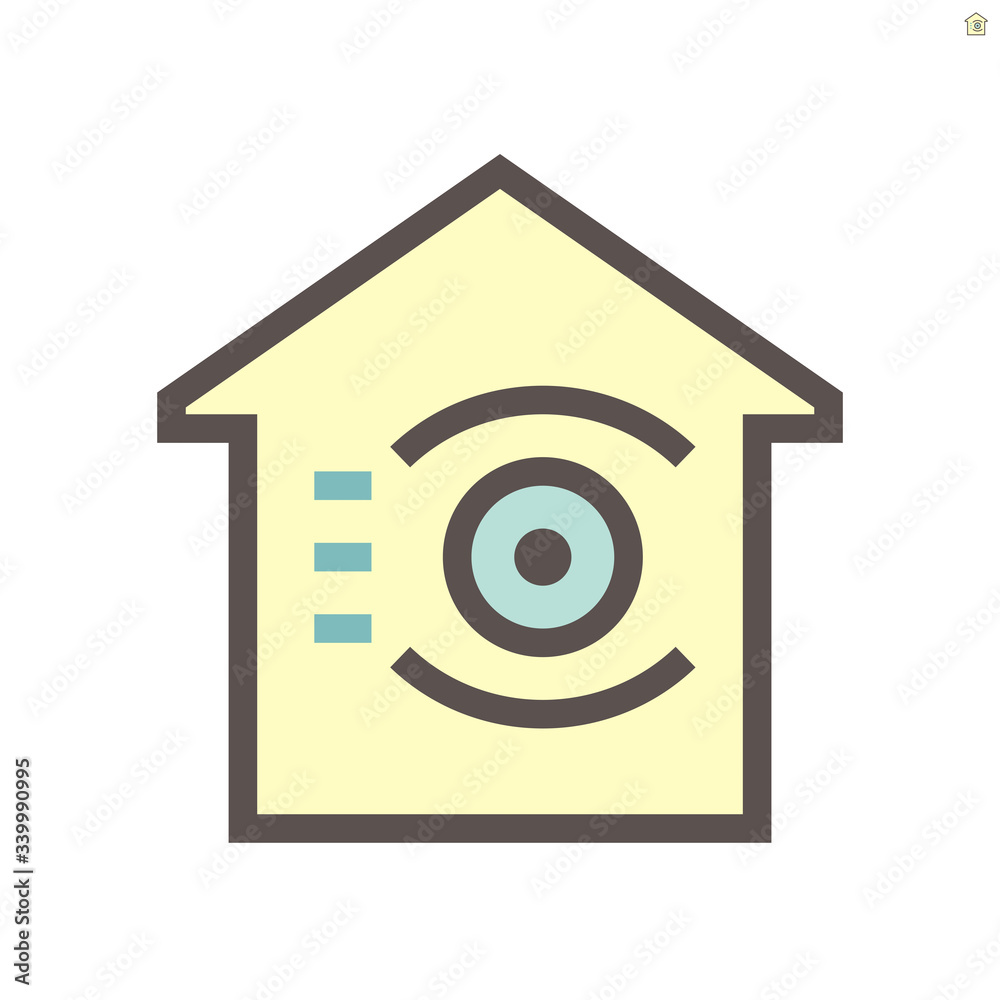 Smart home and robot technology vector icon design. Smart home and robot technology vector icon design.