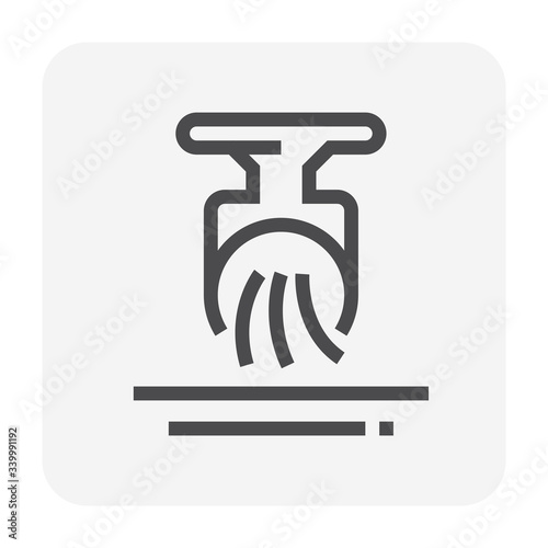 Sewer water and valve icon, 48x48 pixel perfect and editable stroke.