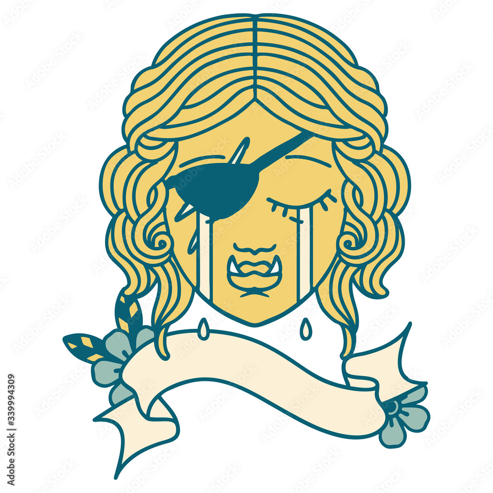 crying orc rogue character face illustration crying orc rogue character face illustration