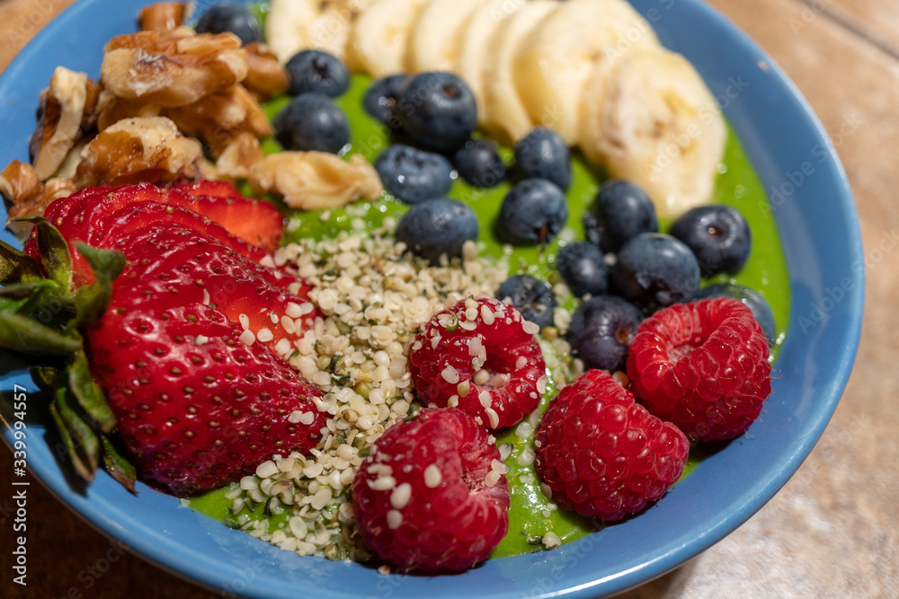 fresh berries in a smoothie bowl fresh berries in a smoothie bowl