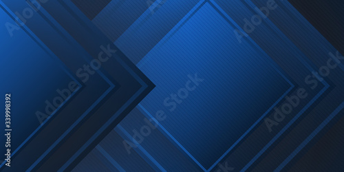 3D blue background with abstract geometry spiral modern element for banner, presentation design and flyer.