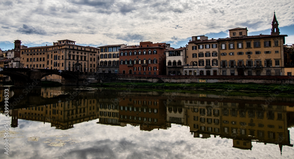 Naklejka premium Itália, Costeira malfitana e Florença.